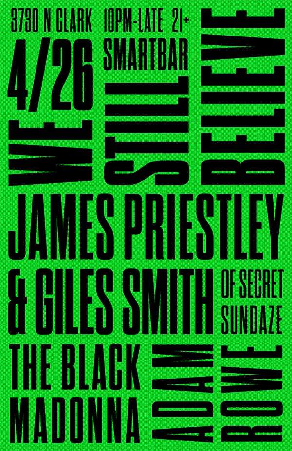 We Still Believe: James Priestley & Giles Smith (Secretsundaze), The Black Madonna, Adam Rowe - Página frontal