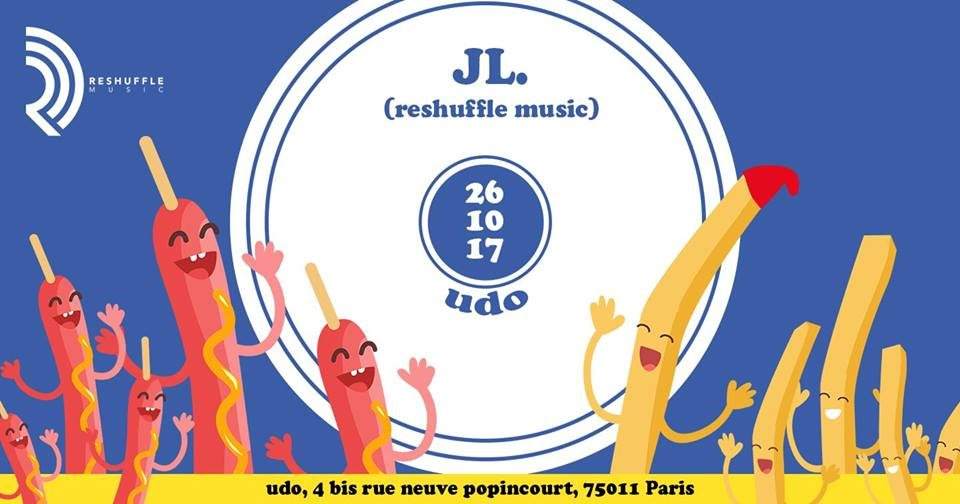 Udo with JL. Reshuffle Music - フライヤー表