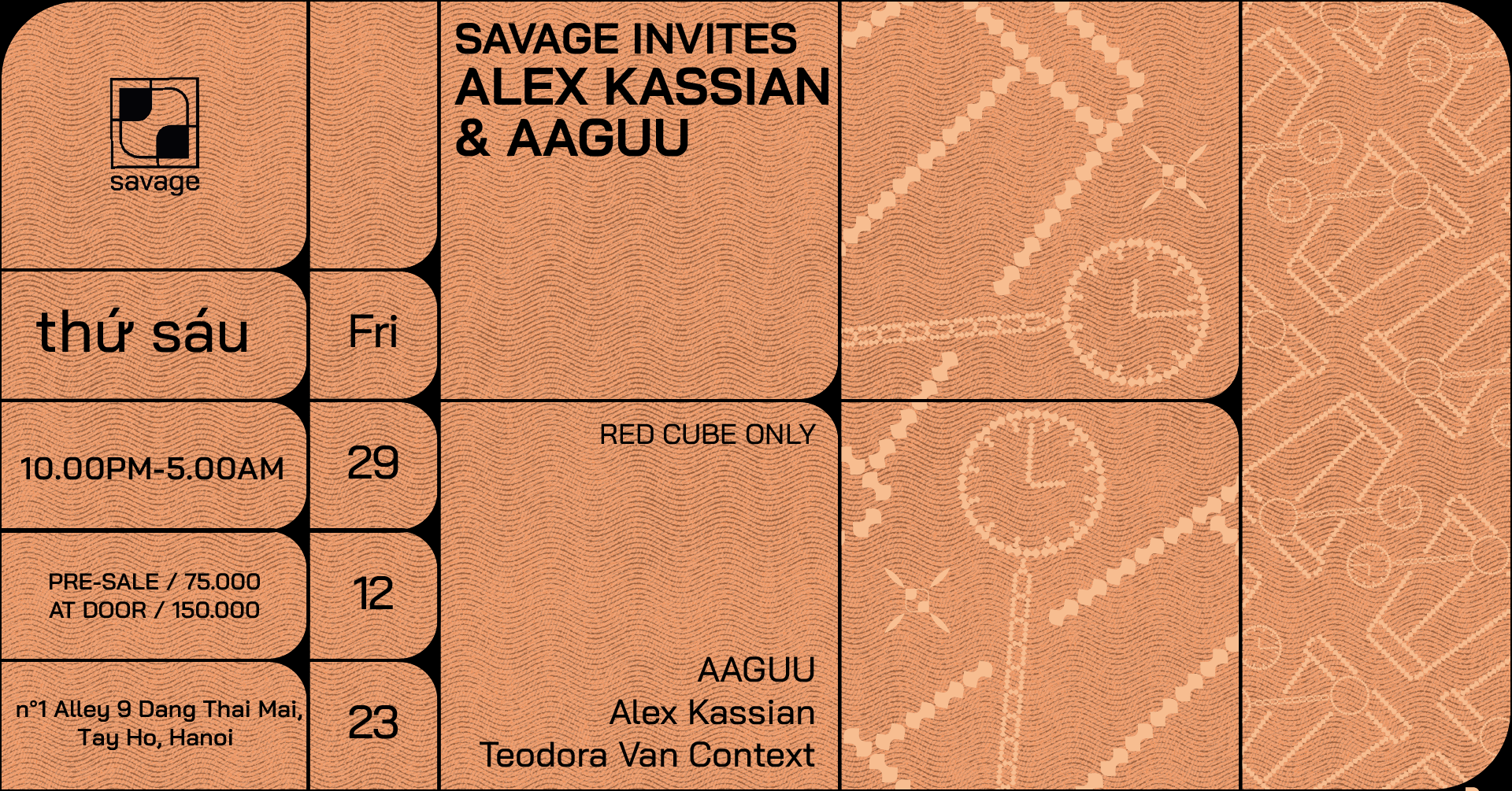 Savage Invites Alex Kassian & AAGUU - Página trasera