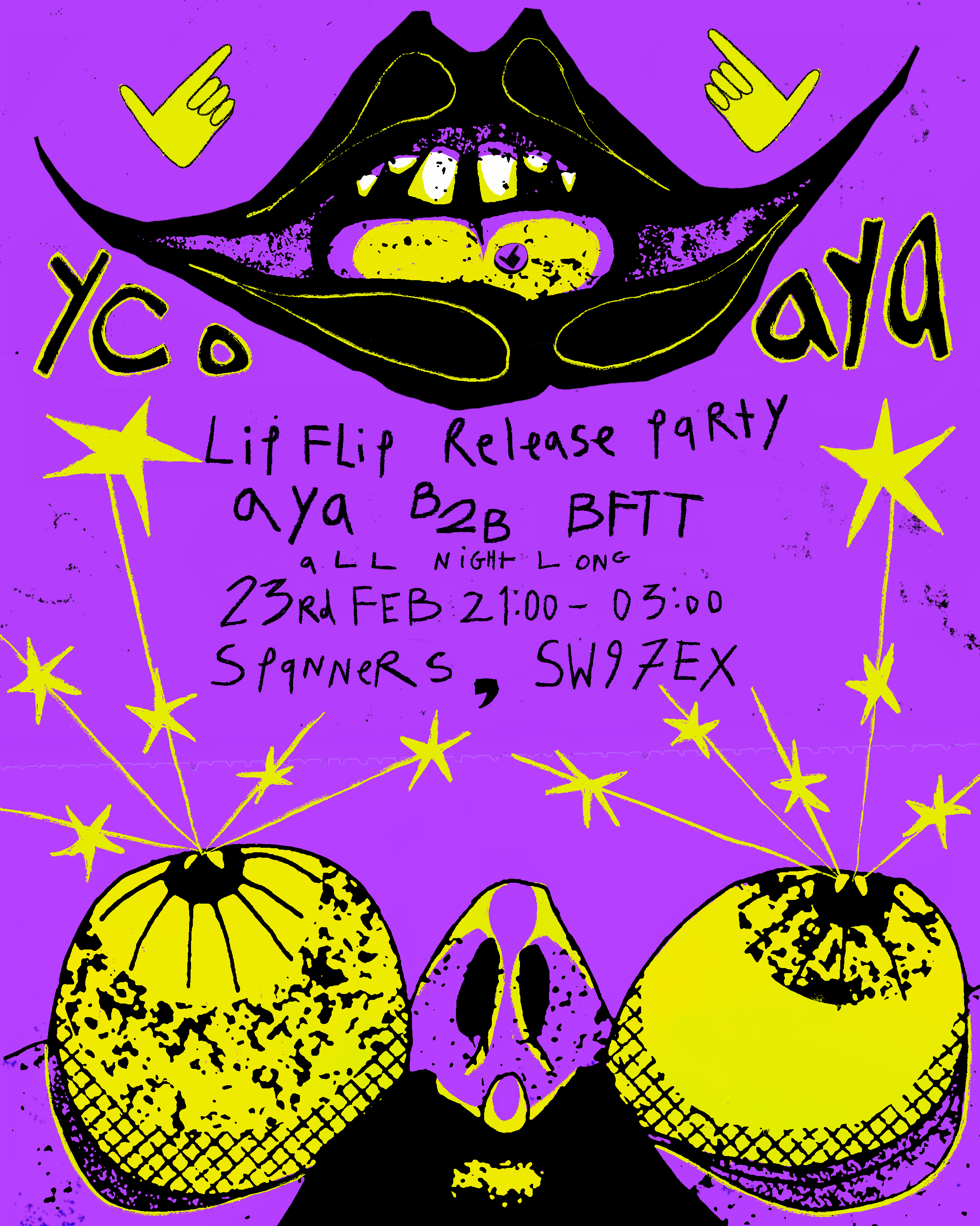 YCO: Lip Flip release party - Página frontal