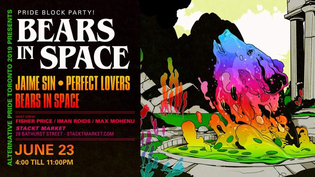 Bears in Space - Pride Block Party - Página frontal