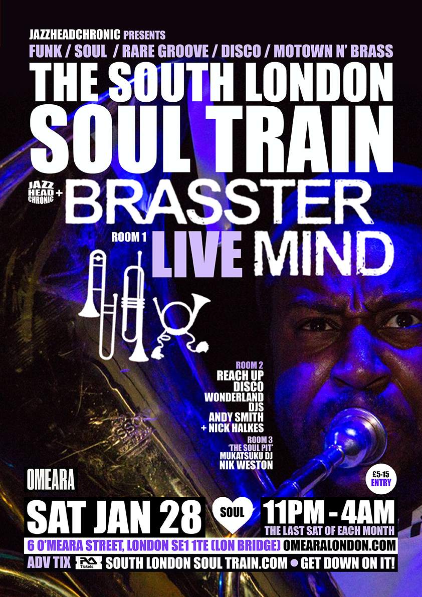 The South London Soul Train NYE, 2 Floor, 3 Room Epic with The Allergies (Live) - More - Página trasera