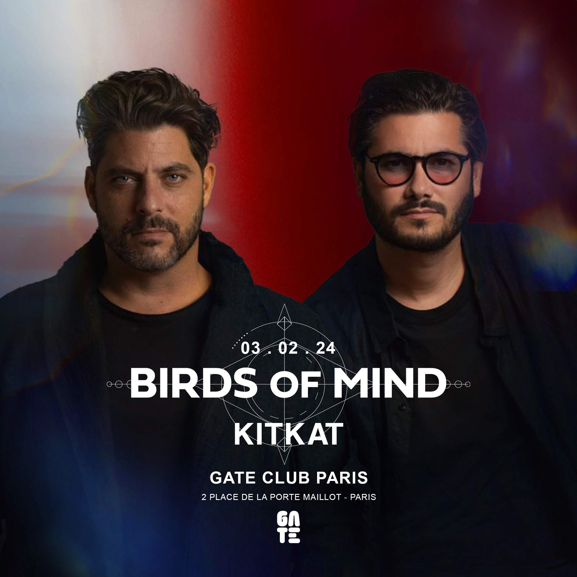 Birds of Mind x KitKat @ Gate Club Paris  - フライヤー表