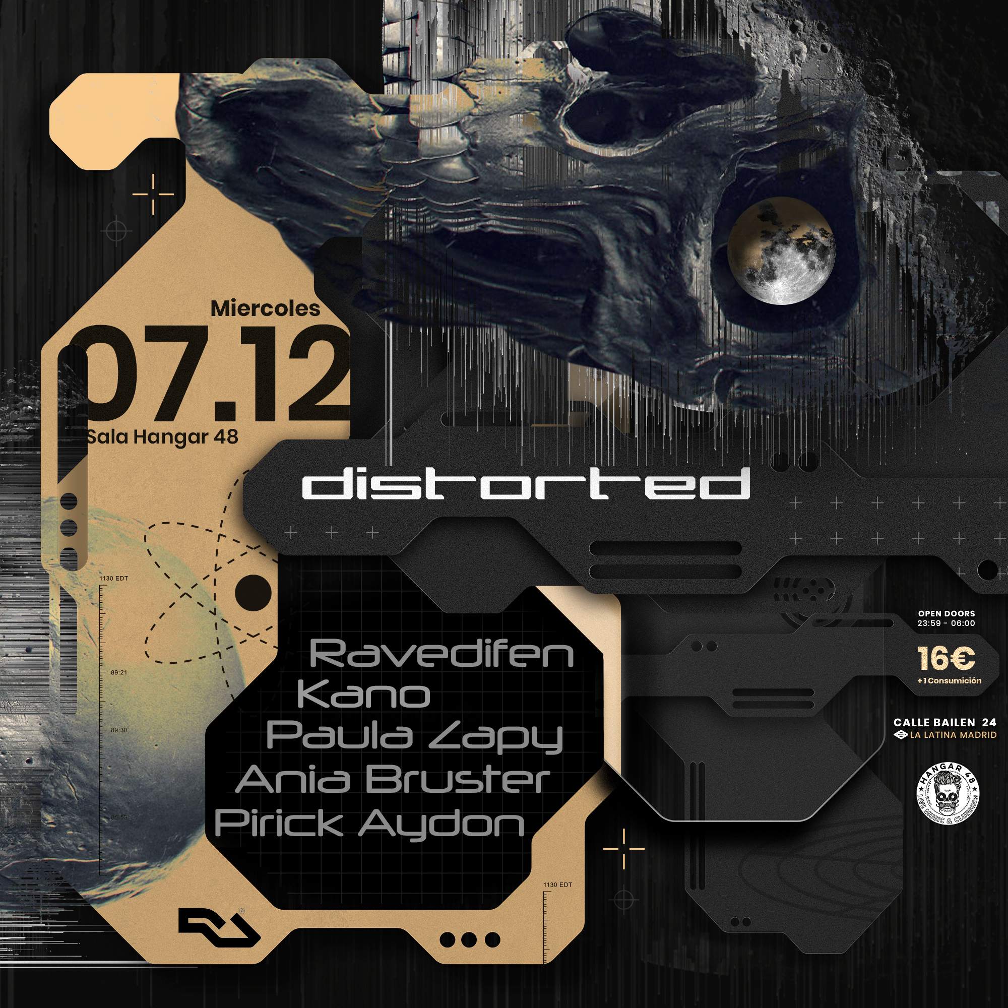 Distorted at Hangar 48 Club, Madrid