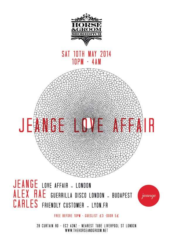 Jeange Love Affair 7 // May Edition - フライヤー表