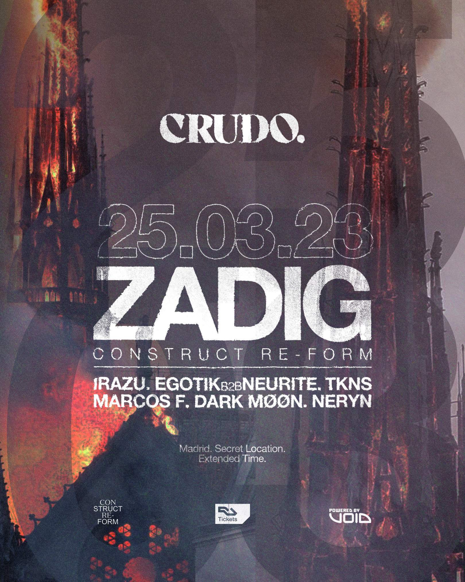 CRUDO presents: Zadig - Página frontal