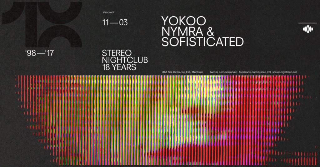 18 Yrs of Stereo: YokoO - Nymra & Sofisticated - Página frontal