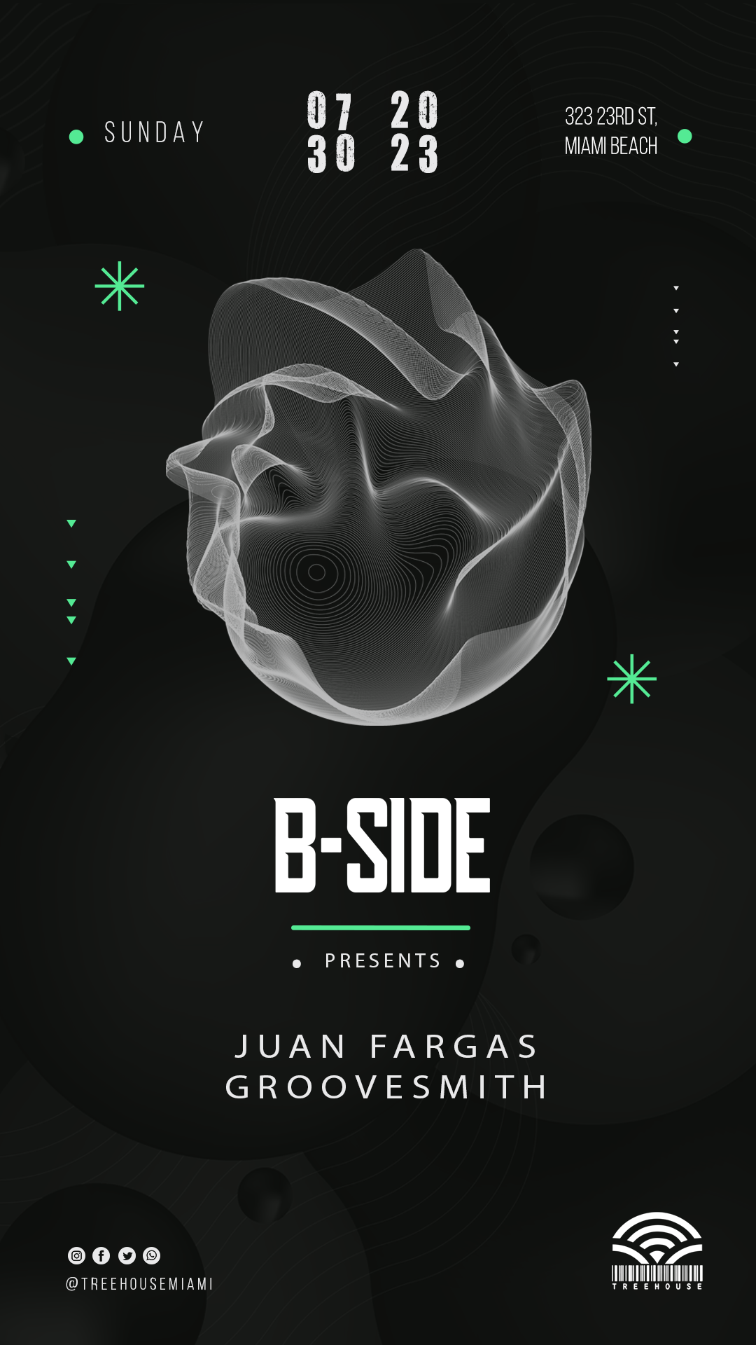 B-SIDE presents: Juan Fargas & Groovesmith - フライヤー裏