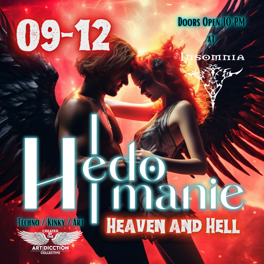 Hedomanie: Heaven and Hell: Kinky Play and Techno Party - フライヤー表
