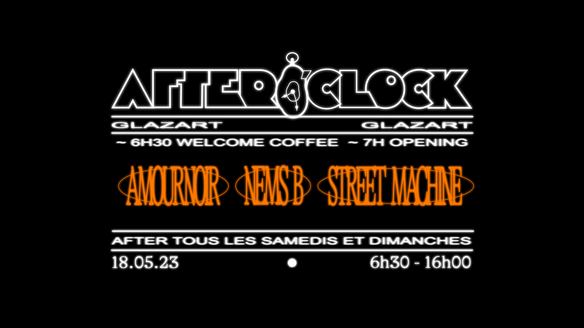 After O'Clock: Amour Noir, Nems B, Street Machine - Página frontal