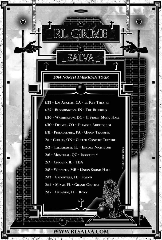 RL Grime & Salva North America Tour - フライヤー表