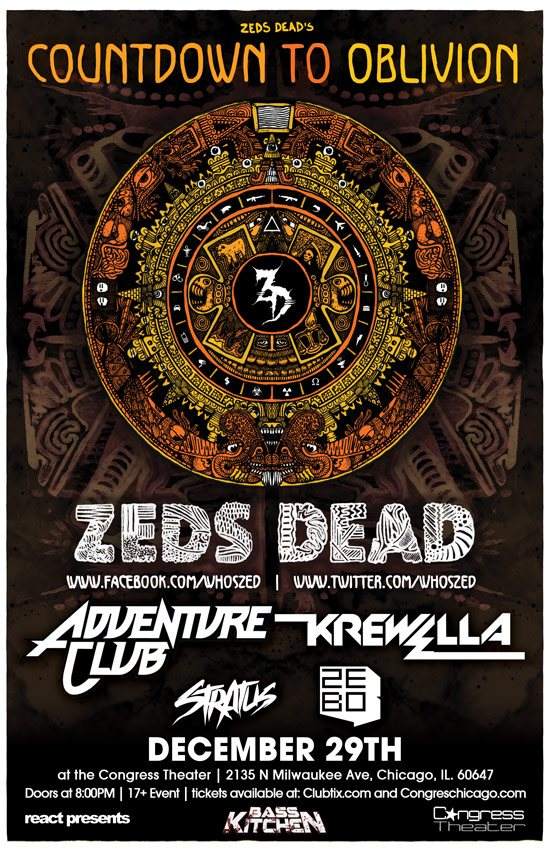 Countdown to Oblivion: Zeds Dead, Adventure Club, Krewella at