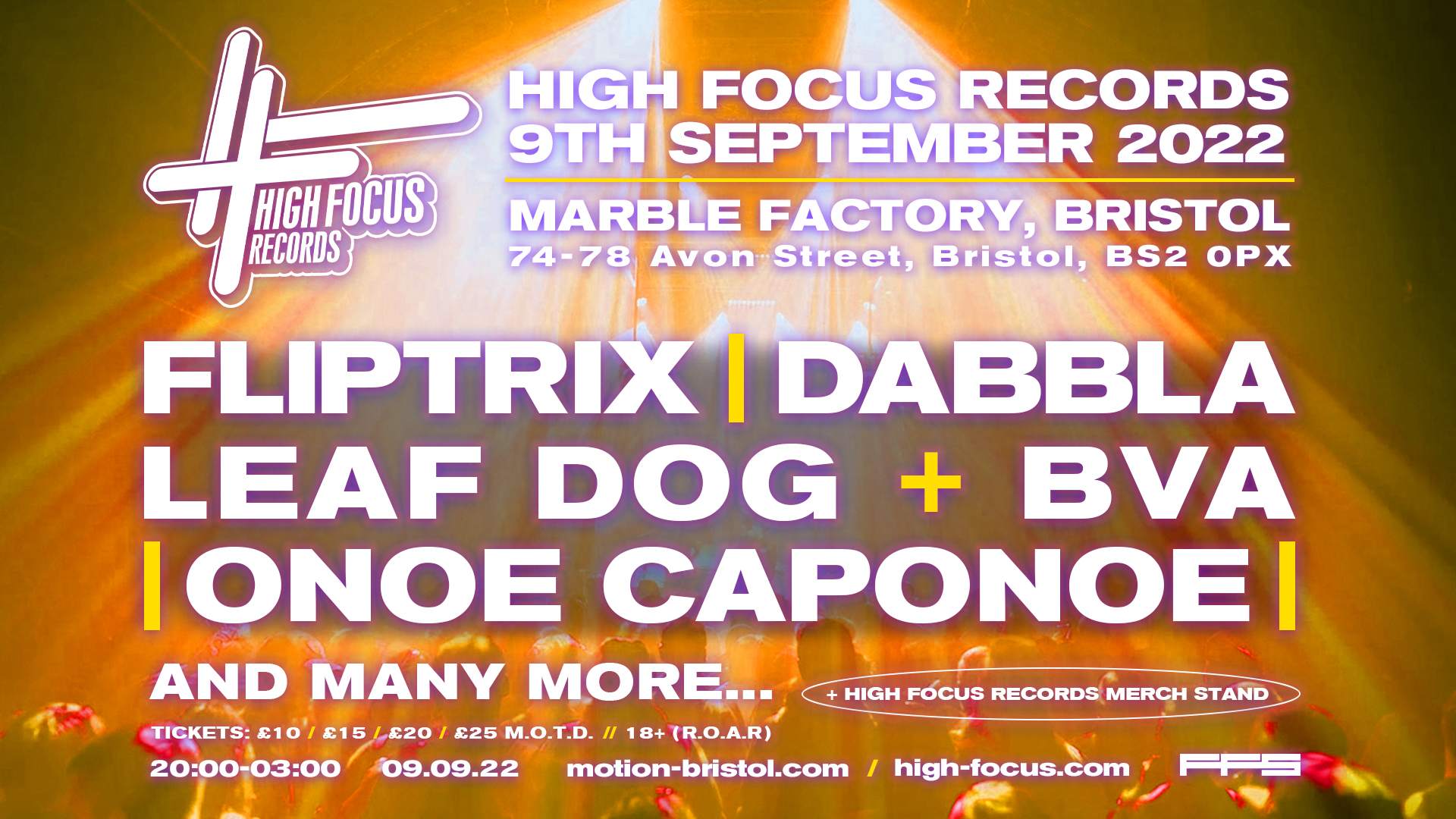 High Focus Records - Bristol - フライヤー表