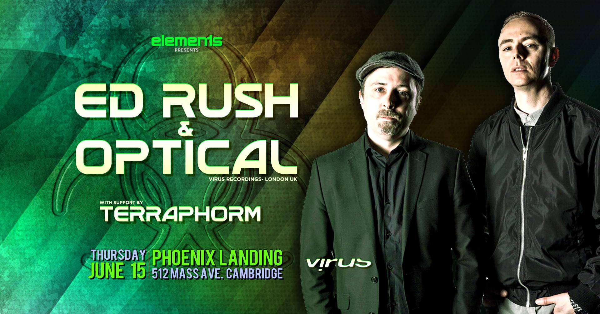 Ed Rush & Optical (Virus Recordings - UK) at elements at Phoenix