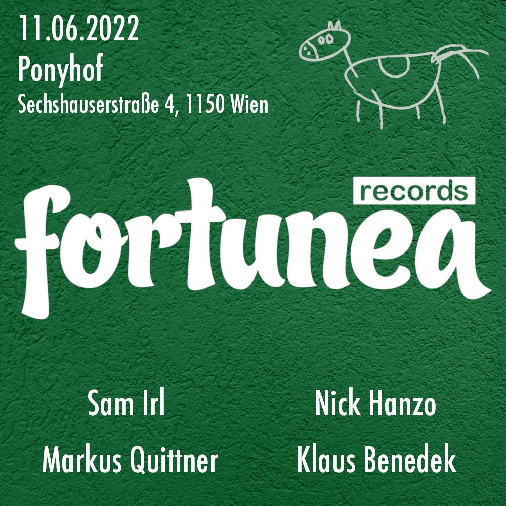 Fortunea im Ponyhof #3 with Sam Irl, Markus Quittner, Nick Hanzo - フライヤー裏