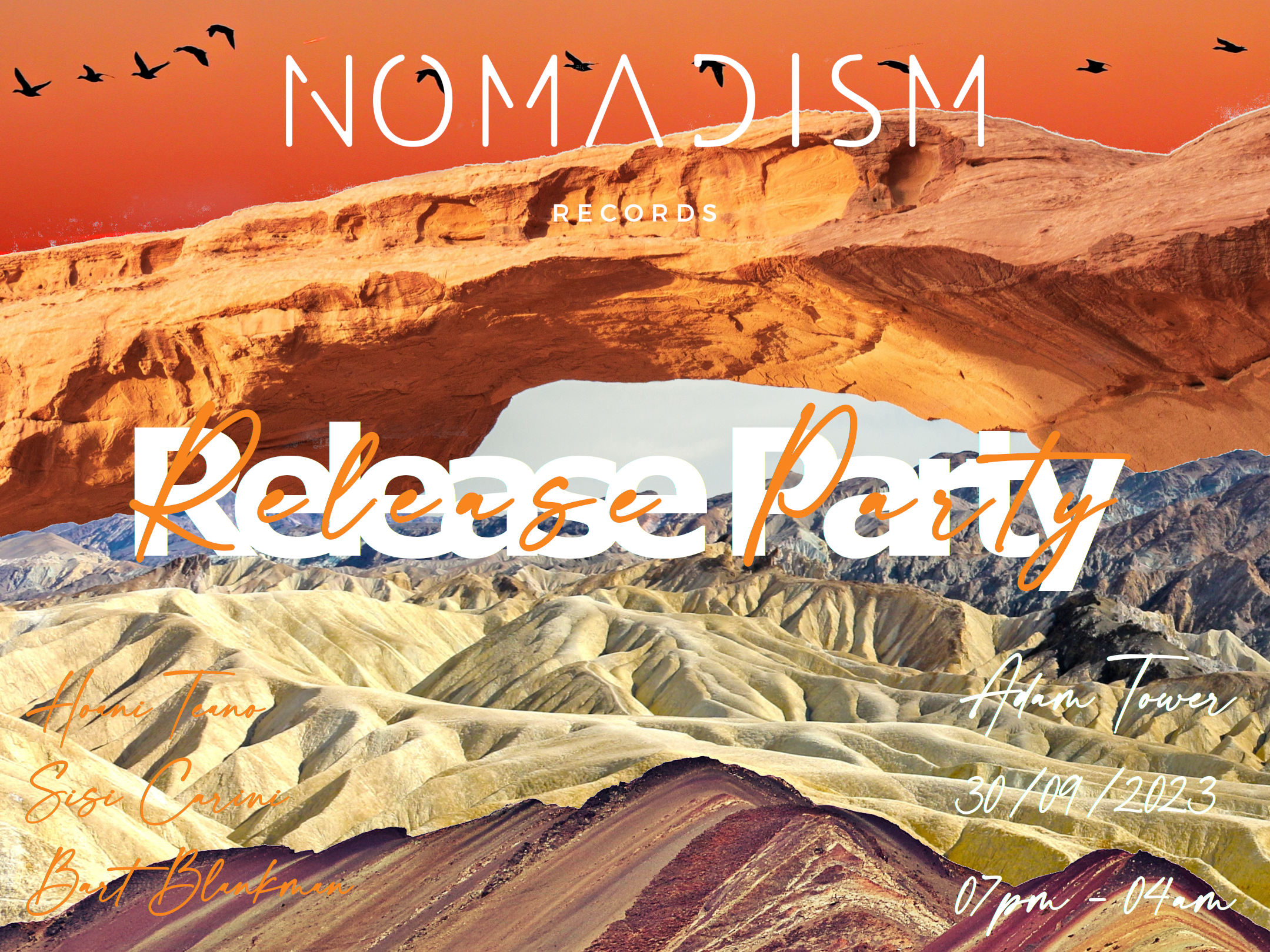 Nomadism Records release party - フライヤー表