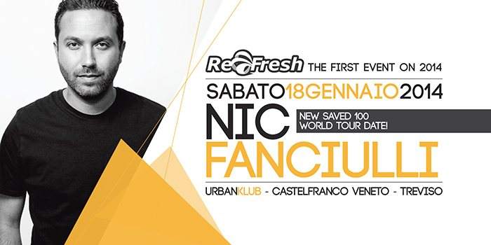 Re-Fresh presents Saved 100 Tour with NIC Fanciulli - Página frontal