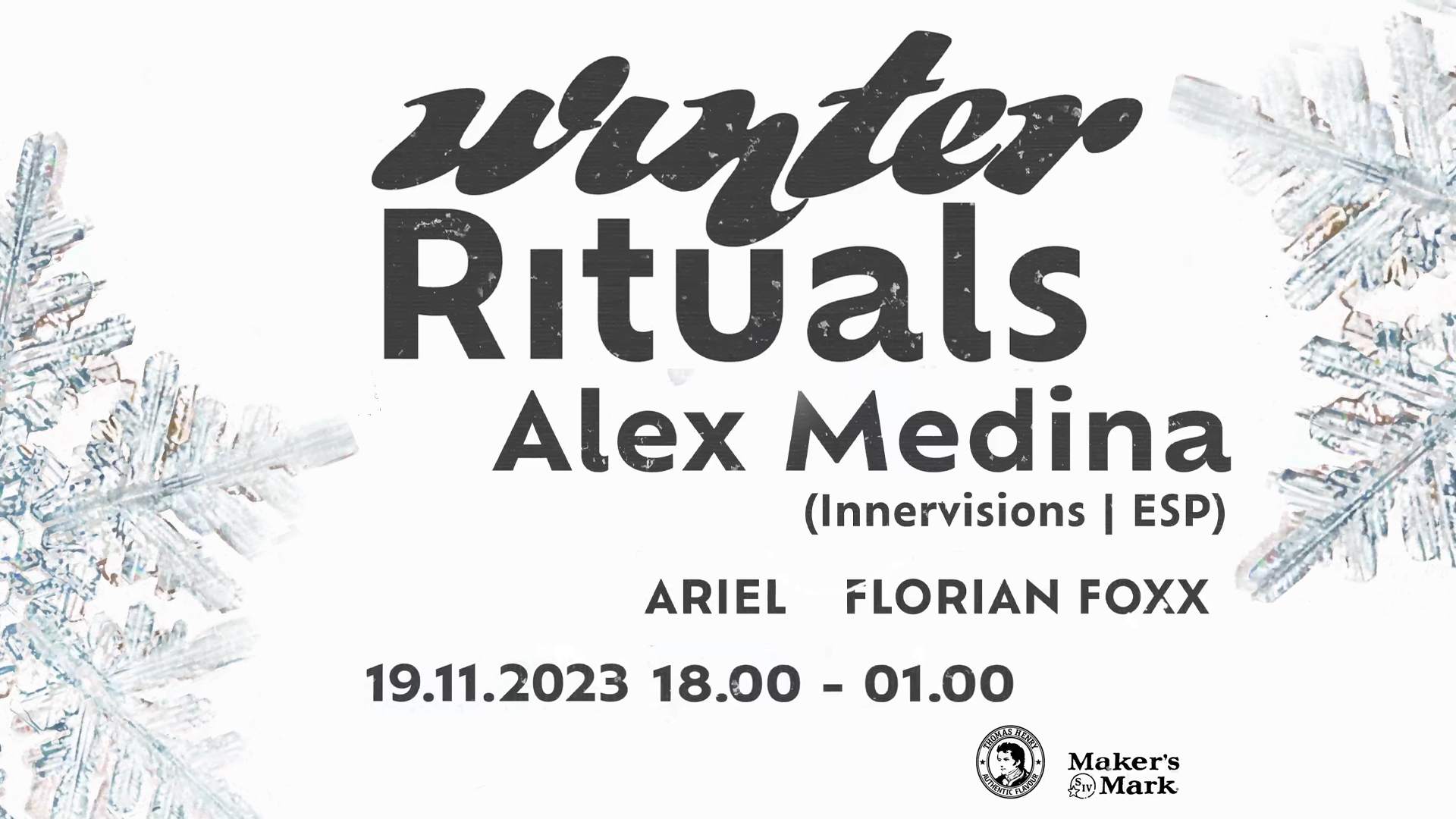 Winter Rituals with Alex Medina - フライヤー表