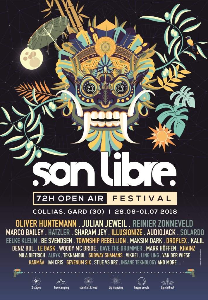 Son Libre Festival 2018 • Open-air 72h non-Stop - フライヤー表