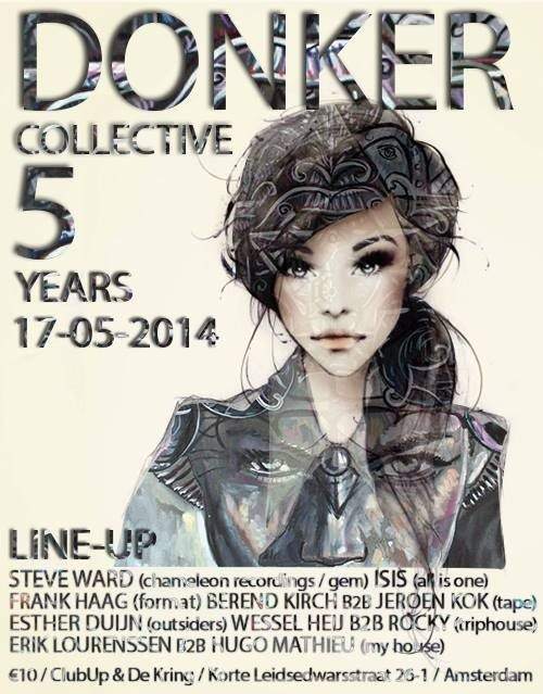Donker Collective 5 Years - フライヤー表