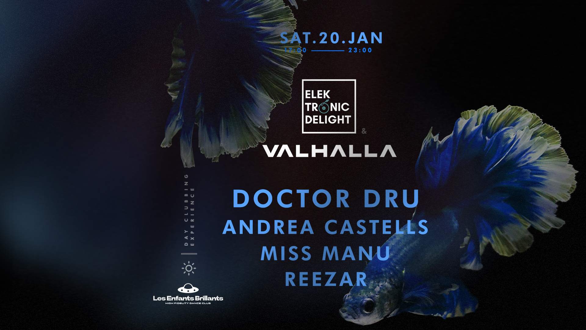 Elektronic Delight & Valhalla with Doctor Dru (Day Event) - Página frontal