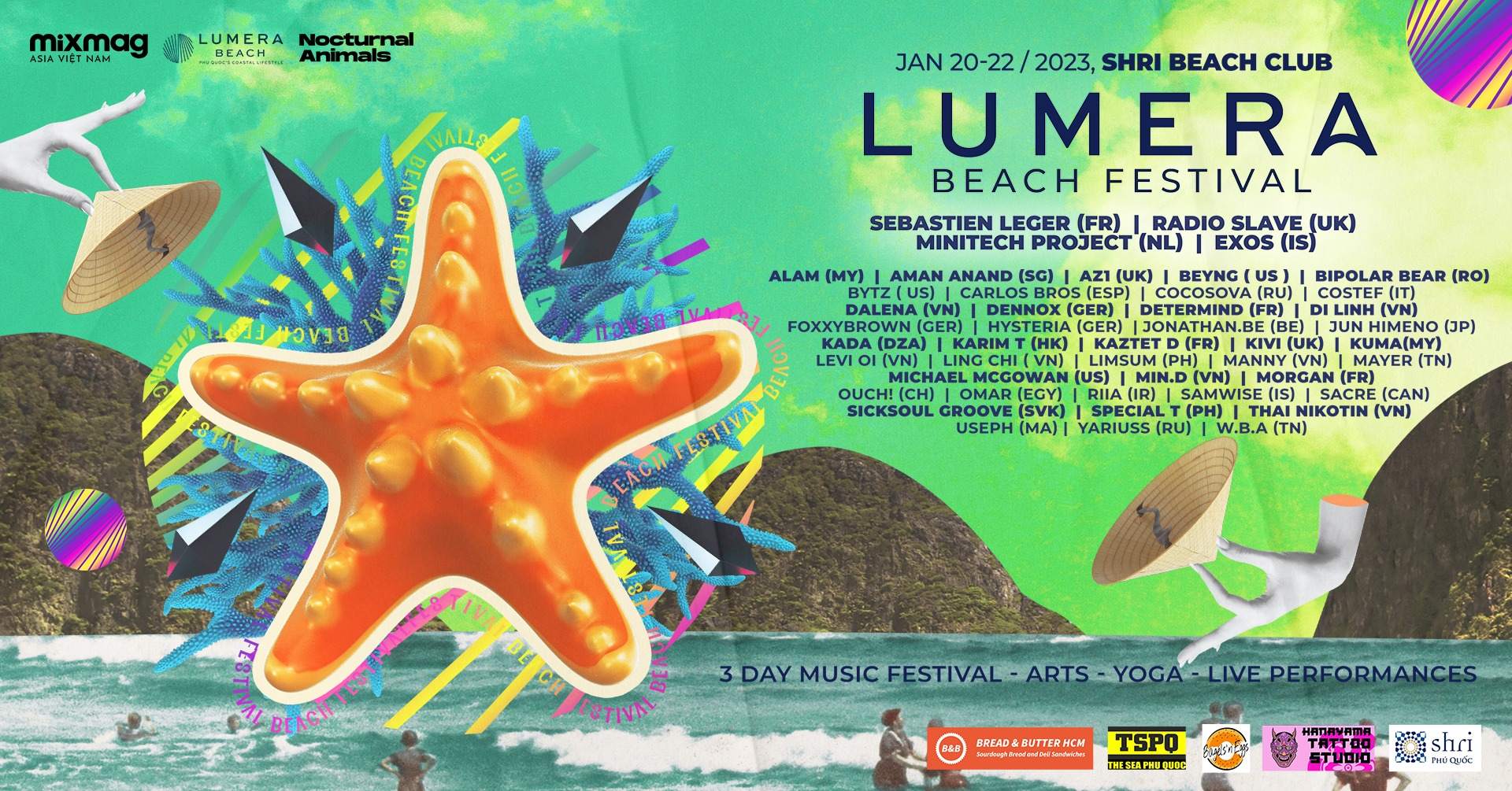 Saturnalia presents: Lumera Beach Festival - フライヤー表