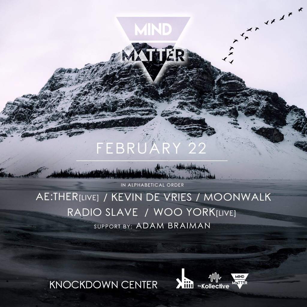 Mind-Matter: Ae:Ther [Live] // Moonwalk // Radio Slave // Woo York [Live] - Página frontal
