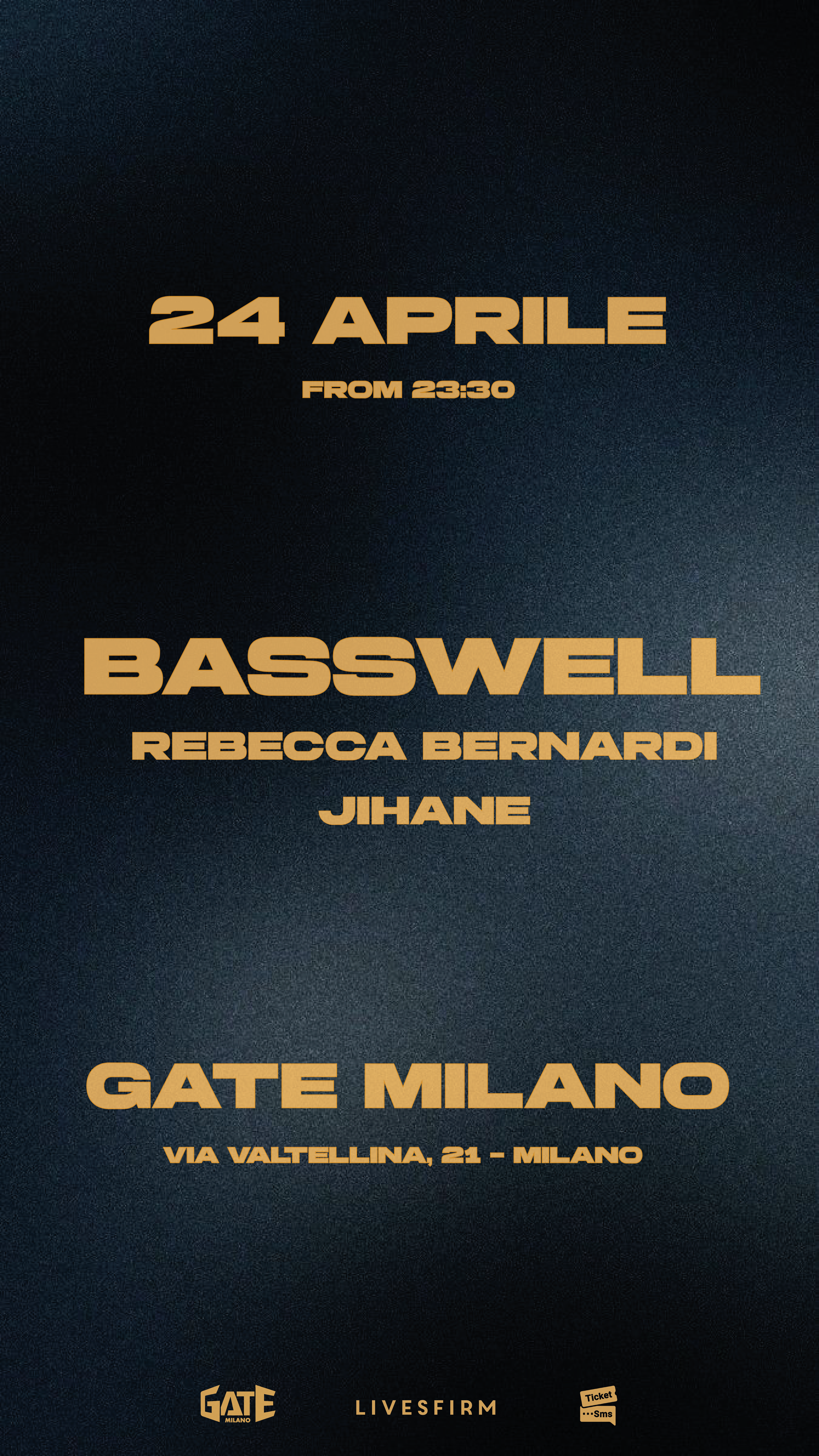 Basswell - GATE MILANO - フライヤー表