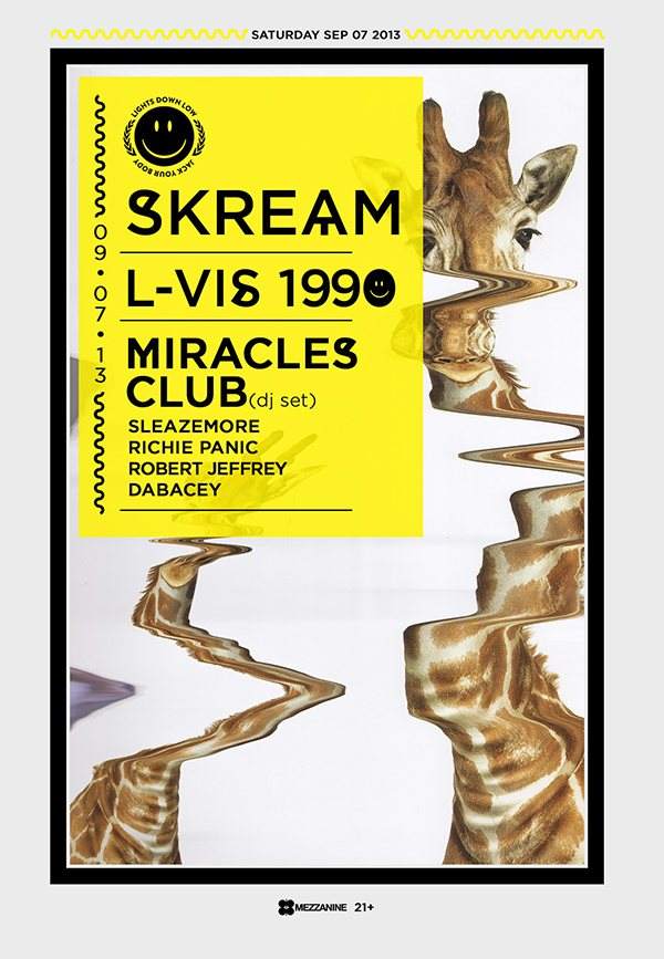 Lights Down Low presents Skream, L-vis 1990, and Miracles Club - Página frontal