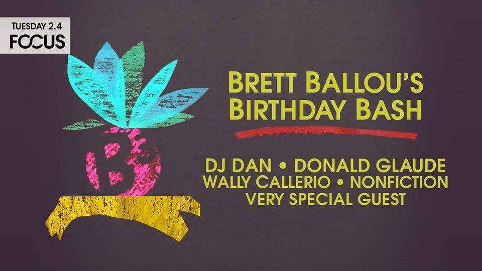 Brett Ballou's Birthday - DJ Dan, Wally Callerio, Donald Glaude - Página frontal