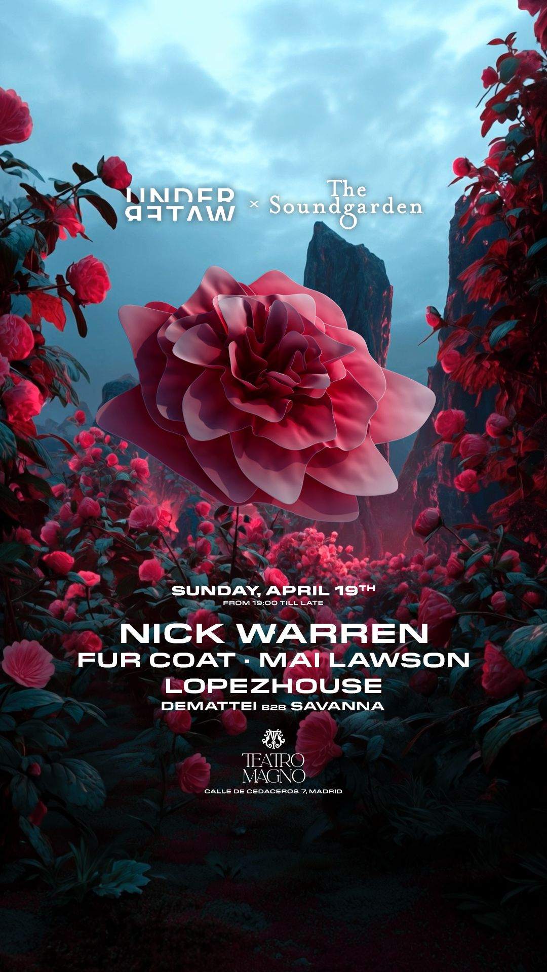 Underwater x The SoundGarden, Nick Warren, Madrid en Club Magno