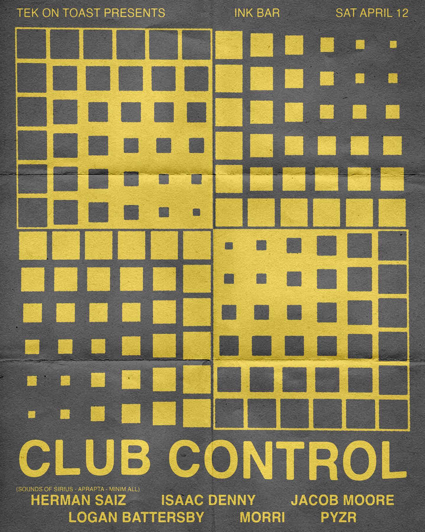 Club Control at Ink Bar, Auckland