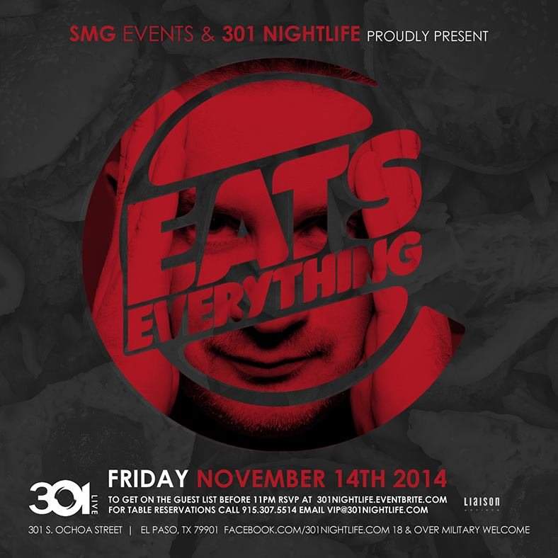 #Project301 with Eats Everything - フライヤー表
