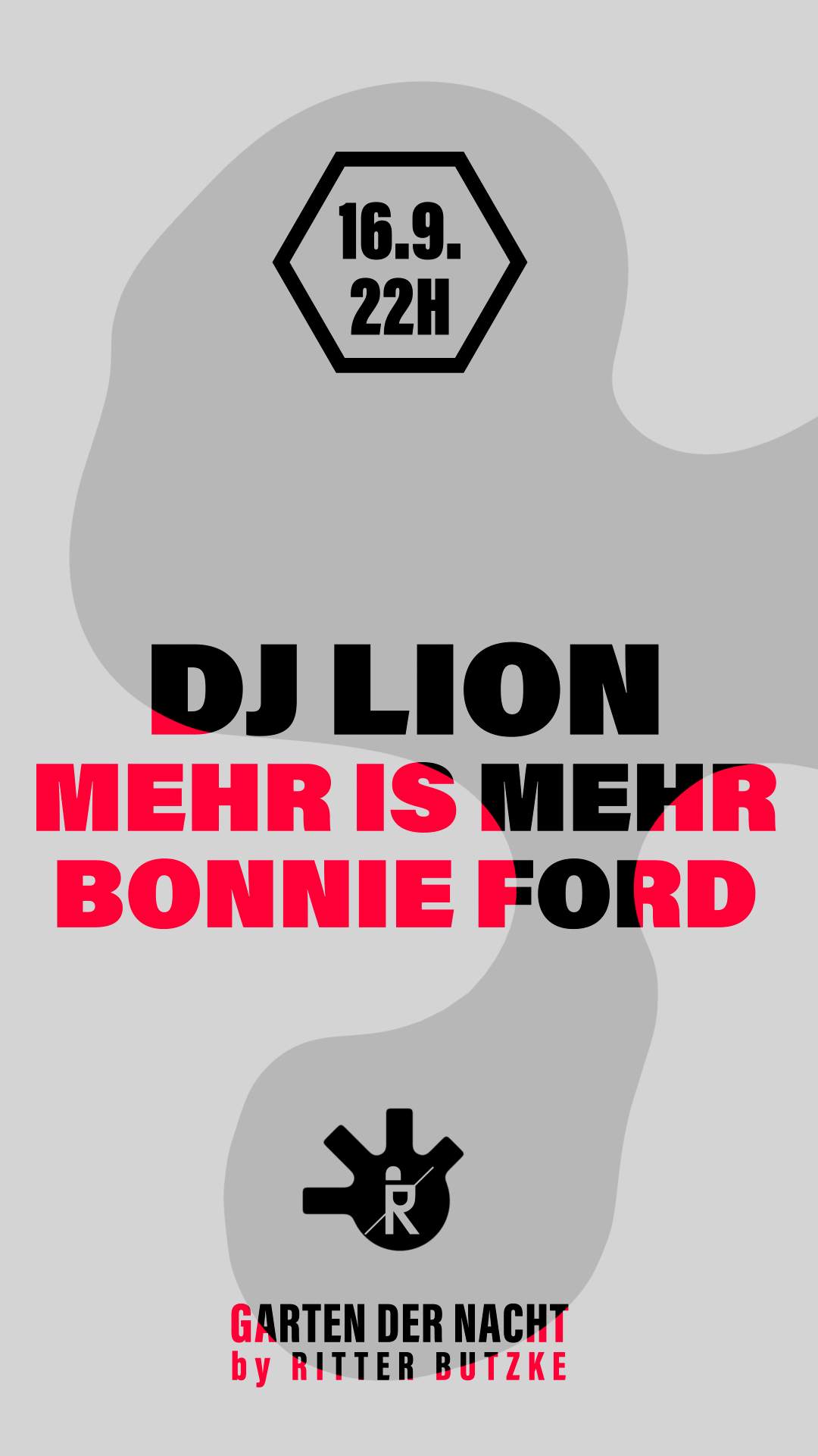 DJ Lion, Mehr is Mehr & Bonnie Ford at Garten der Nacht - フライヤー裏
