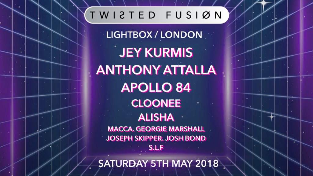 Twisted Fusion w Jey Kurmis, Anthony Attalla, Apollo 84 More - フライヤー表