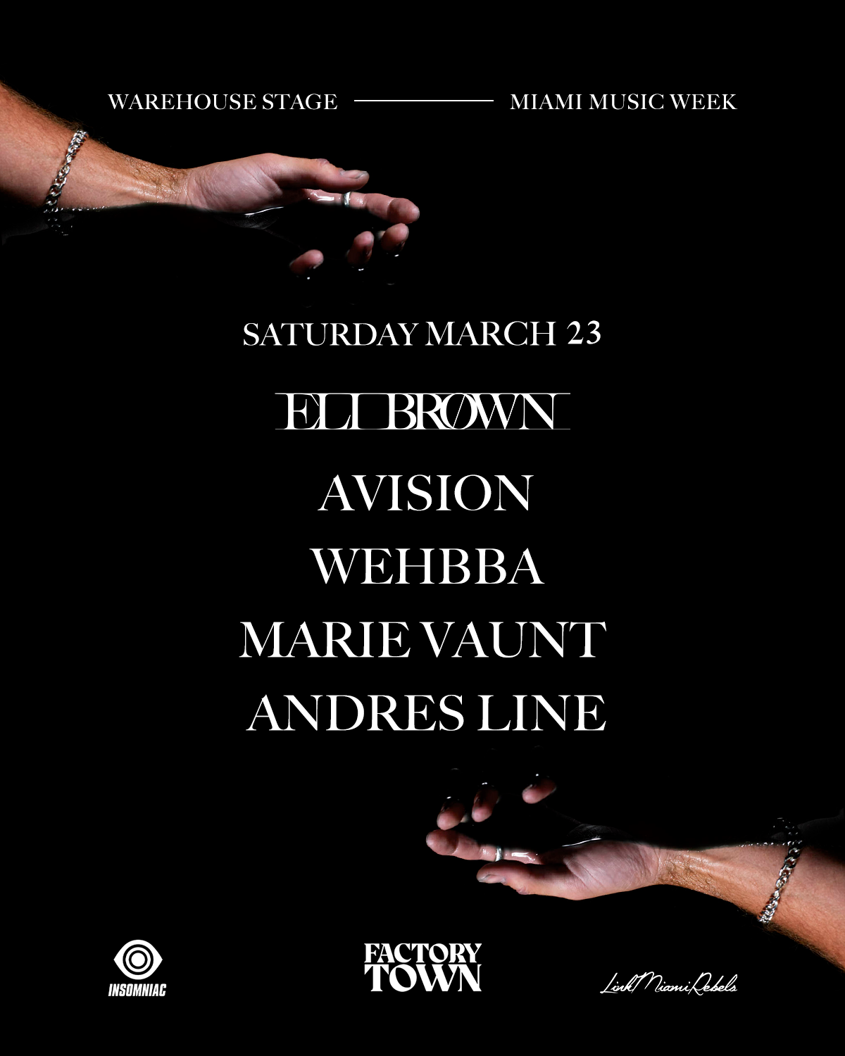 Eli Brown at The Warehouse - フライヤー表
