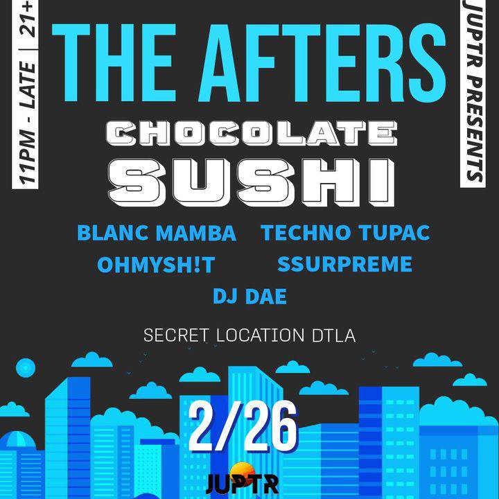 THE AFTERS (SKYLINE AFTER PARTY) at Juptr, Los Angeles