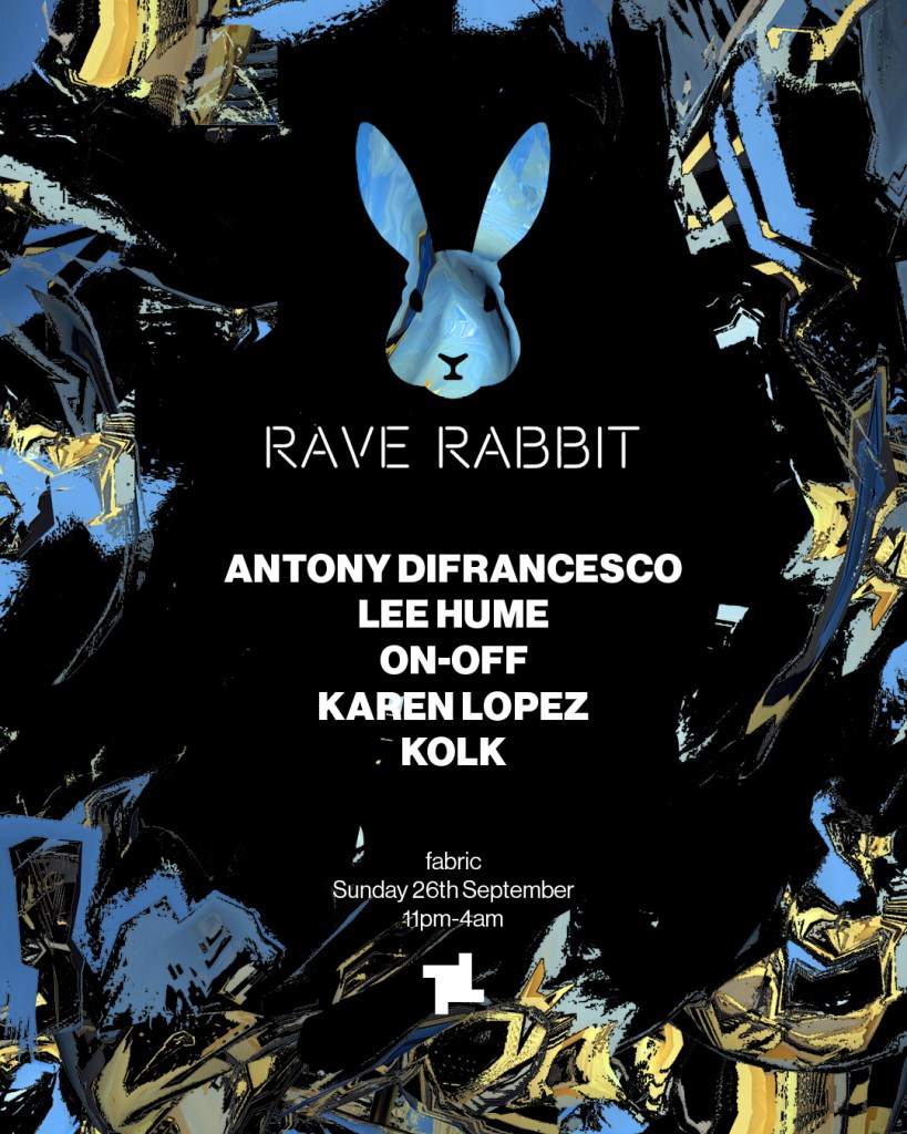 fabric Sundays: Rave Rabbit - フライヤー表