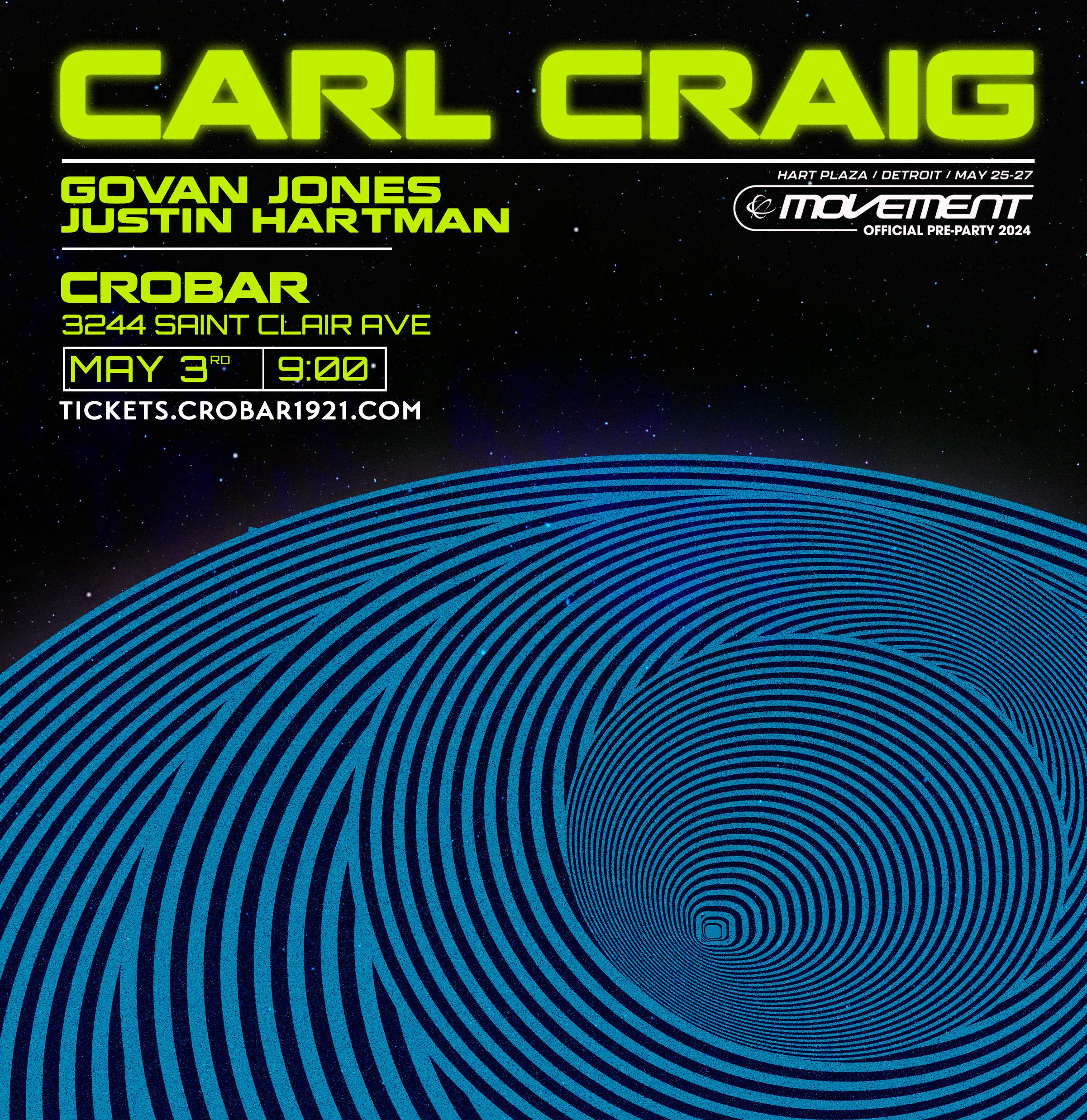 Carl Craig - フライヤー表