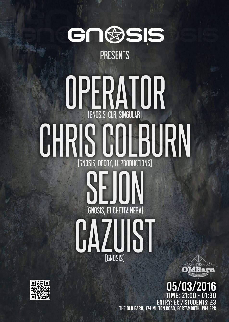 Gnosis Records presents: Operator & Chris Colburn at The Old Barn ...