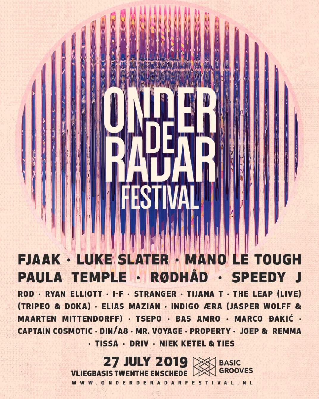 Onder De Radar Festival 2019 - フライヤー表