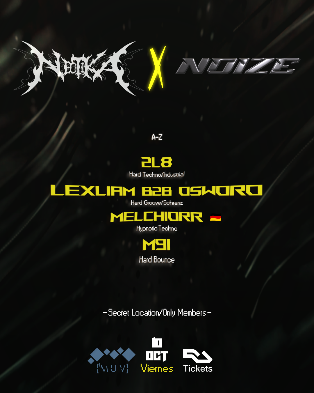 NEOTIKA X NOIZE at Sala Muv, Madrid
