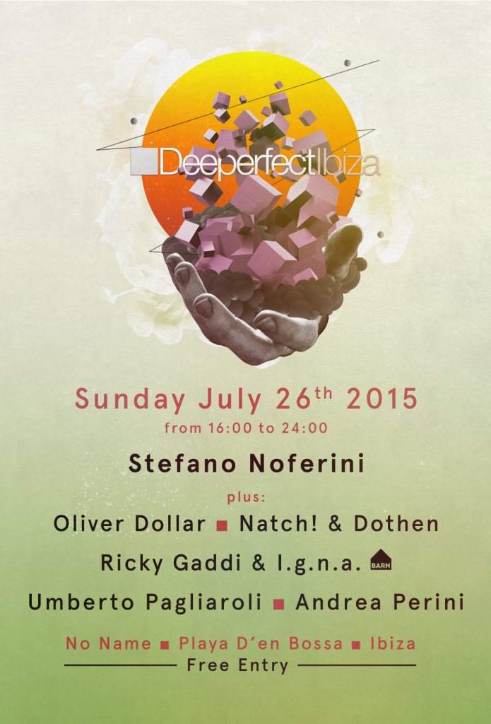 Deeperfect Ibiza 2015 - フライヤー表