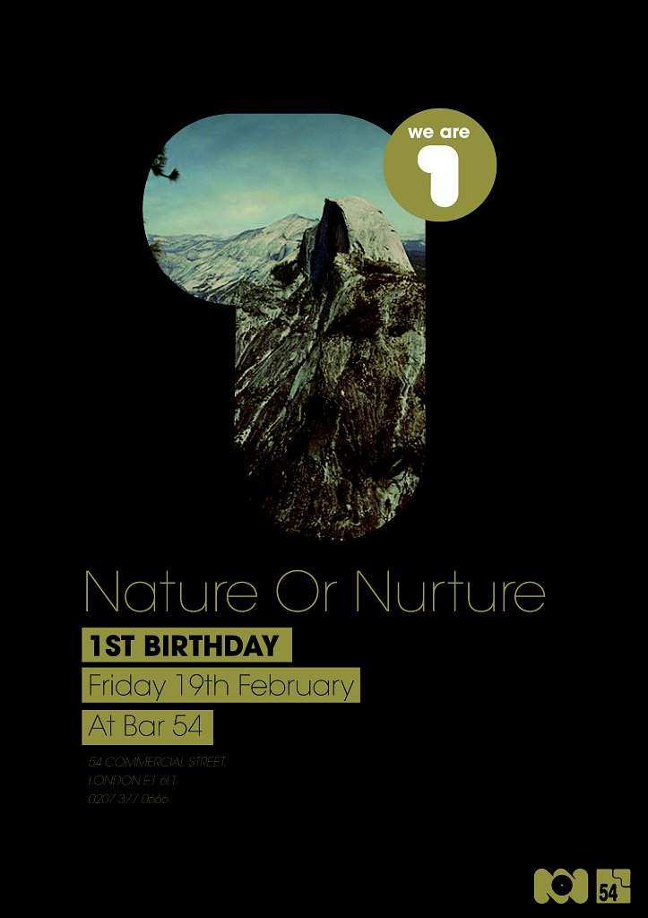 -Cancelled- Nature Or Nurture 1st Birthday - フライヤー裏