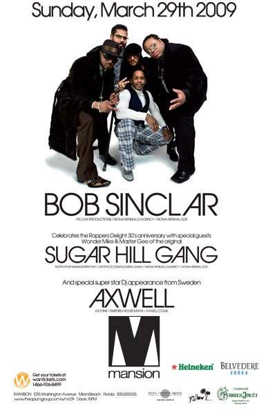 Bob Sinclar feat. Axwell And Wonder Mike & Master Gee Of The Original Sugar Hill Gang - Página frontal