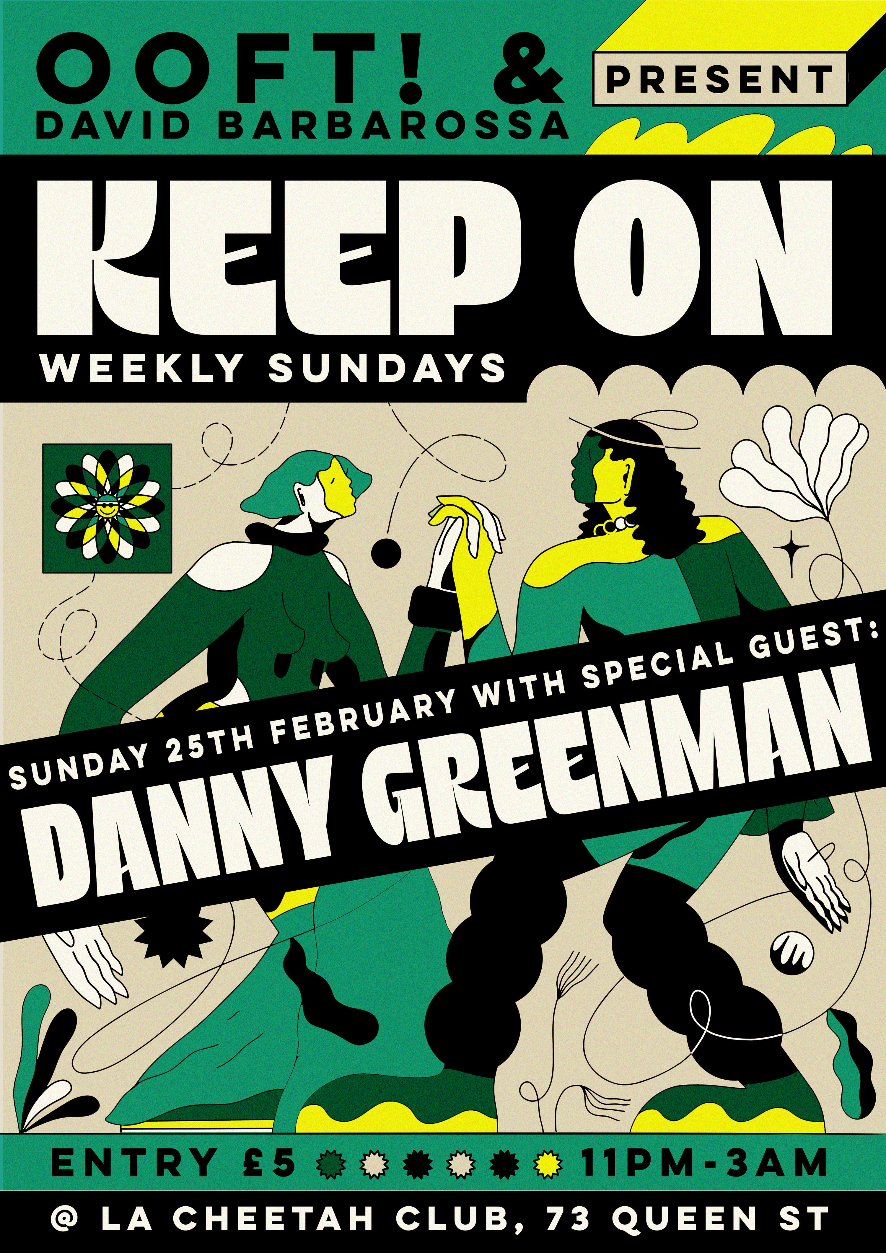 KEEP ON with guest DANNY GREENMAN - Página frontal