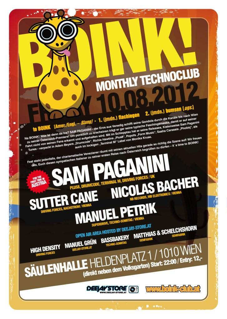 BOINK! with SAM Paganini - Página trasera