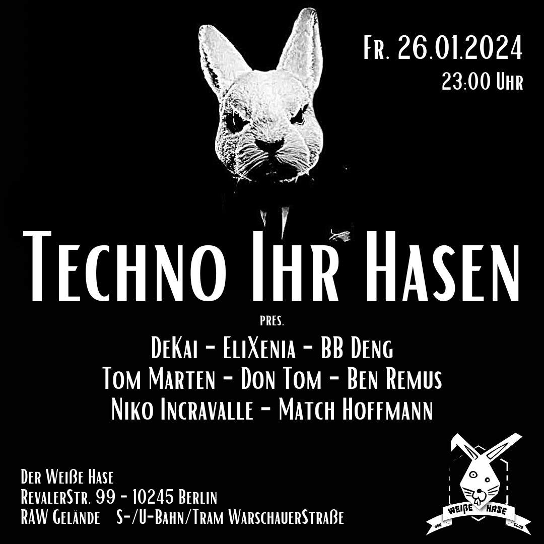 Techno Ihr Hasen / DarkTechno-Industrial - フライヤー表