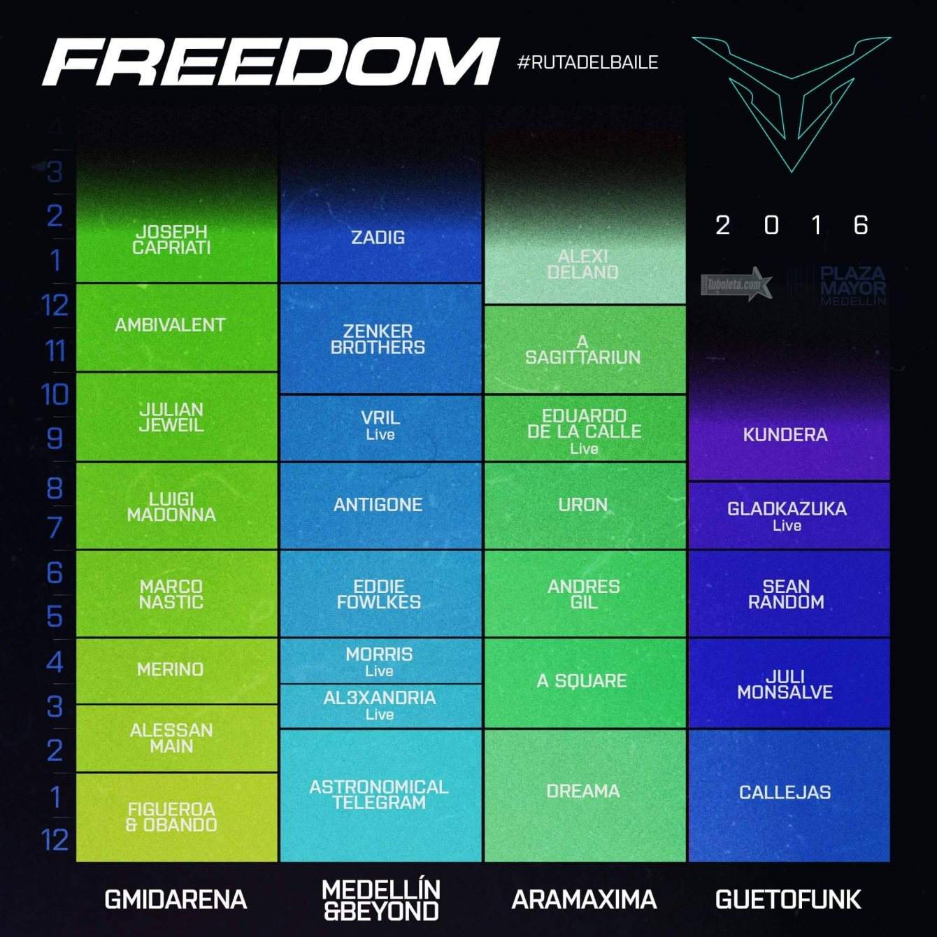 Freedom Medellín Electronic Music Festival 2016 - Página frontal