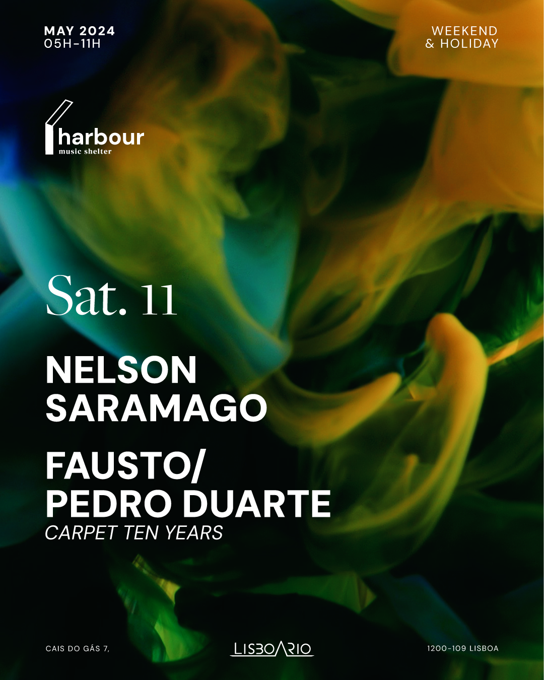 Harbour // Nelson Saramago + FAUSTO / Pedro Duarte - フライヤー表